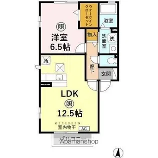 プラムズ・ヴィラ【1階】の間取り