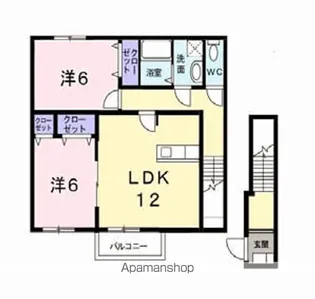 エクセルハウス【2階】の間取り