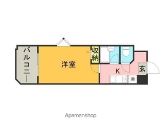 メゾン・ド・プレザージュ【408号室】の間取り