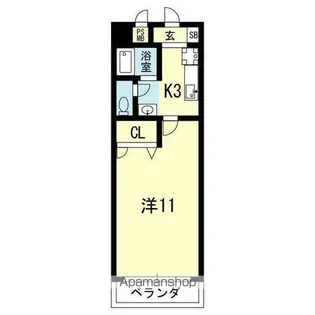 PA水前寺【4階】の間取り
