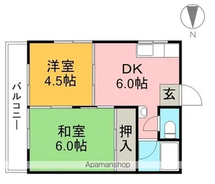 セゾンI【4階】の間取り