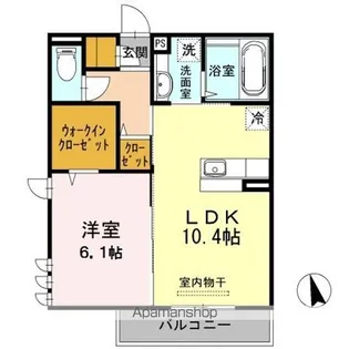 セントラルコート昭島【2階】の間取り