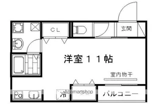 セントラルジェム御所南【103号室】の間取り