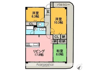 マーブル音羽館【1001号室】の間取り
