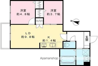 ハーモニー多摩平【203号室号室】の間取り