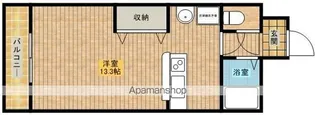 1Kの間取り画像