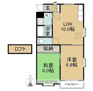 キャッスルES【2階】の間取り