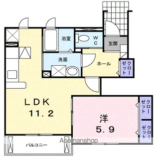 レジデンス・セレノ【1階】の間取り
