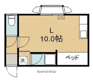マイタウン深堀(マイタウンフカボリ)【201号室】の間取り
