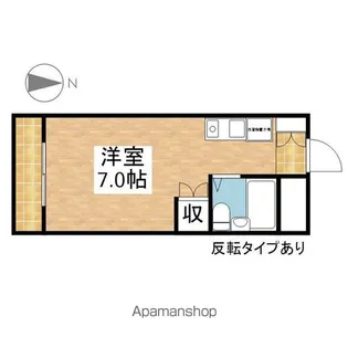 コーポサンシスタ【3階】の間取り