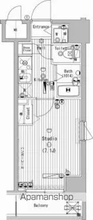 グランド・ガーラ横濱万世町【6F-10号室】の間取り
