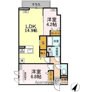 セレスティア柴又VII【2階】の間取り