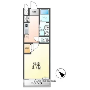 GREEN CALMⅦ(グリーンカーム7)【2階】の間取り