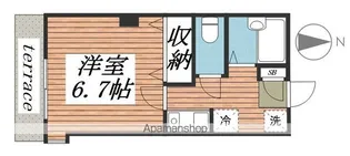 オーパス高谷【1階】の間取り