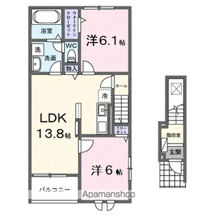 豊郷サンライフ【2階】の間取り