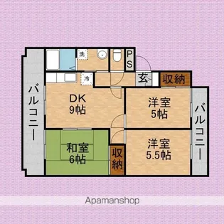 吉田ハイツ武蔵野【1階】の間取り