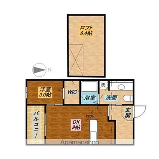 パサージュ高丘【2階】の間取り