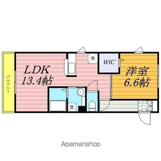 プランドール【205号室】の間取り