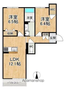 ベレオ小町【1階】の間取り