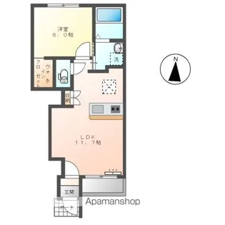 ロンサールⅢ【1階】の間取り