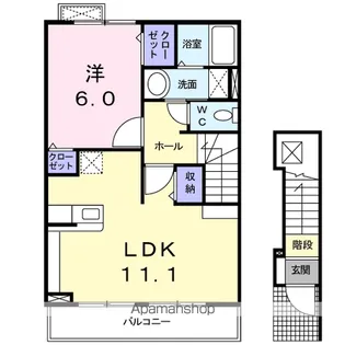 エスポワール・K Ⅰ【2階】の間取り