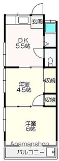 西泉荘【303号室】の間取り