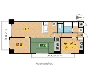 レジデンス八王子上野町【4階】の間取り