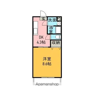 フォレスト【206号室】の間取り