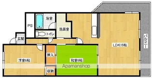 カワデンセントリックハイツ【5階】の間取り