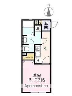 レアネスⅡ【105号室】の間取り
