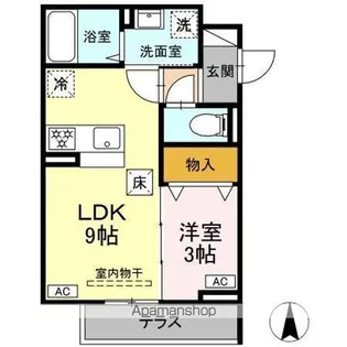 グラナーデ扇Ⅰ C【1階】の間取り