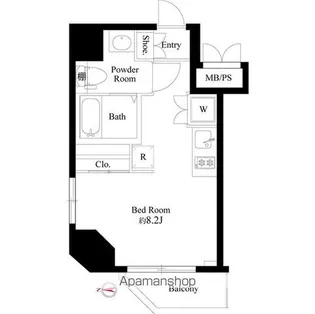 LA PERLA WASEDA【5階】の間取り