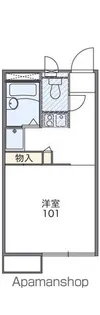 レオパレスマ・メゾンB【1階】の間取り