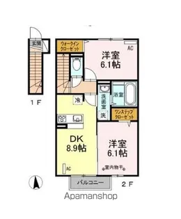 マイ・アミⅡ【2階】の間取り