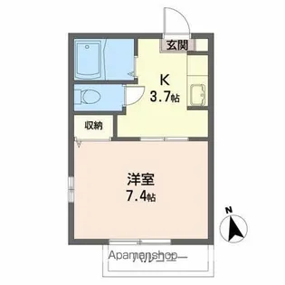 アミ加賀野【2階】の間取り