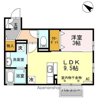 J-house エクセレント【1階】の間取り