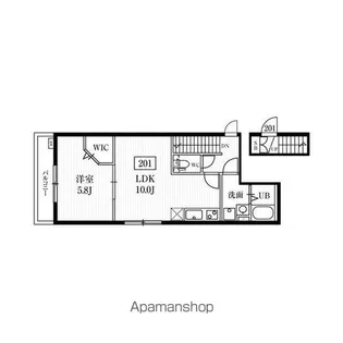 ミハス中野富士見町【2階】の間取り
