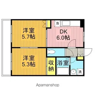 シャンクレール【2階】の間取り