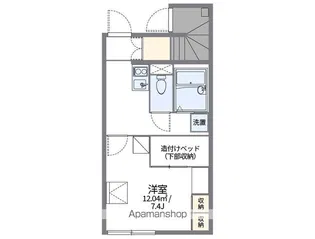 レオパレスクインスA【1階】の間取り