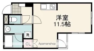 グランパレス日出町【202号室】の間取り