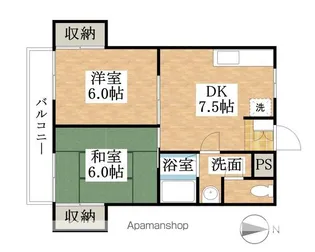 シェ・モア師勝【202号室】の間取り