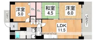 グレーシィ喜連【3階】の間取り