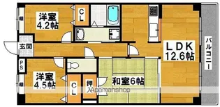 ルナ・ピエーナ泉北【606号室】の間取り