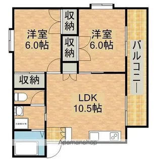 天神Tハイツ【2階】の間取り