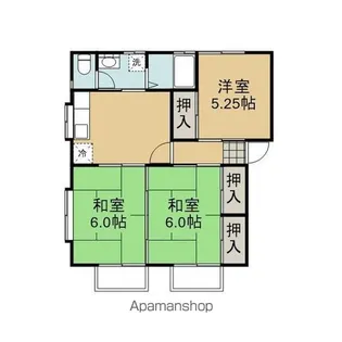 ハイツグリーン【201号室】の間取り