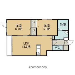 VICTORIAⅦ【4階】の間取り