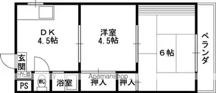 サンコート小澤【406号室】の間取り