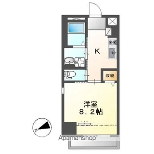 アストレア本通【8階】の間取り