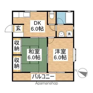 埼玉県久喜市久喜東3丁目【アパート】の間取り