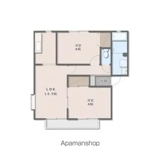 ハイツ ラ・セーヌ【2階】の間取り